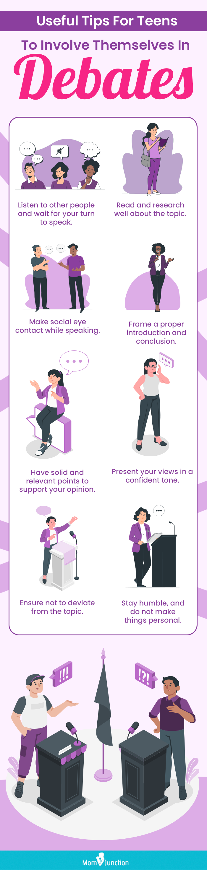 useful tips for teens to involve themselves in debates (infographic)