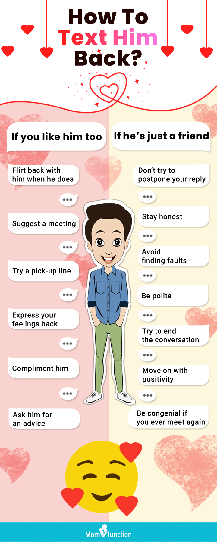 how to tell if a guy likes you, over text (infographic)
