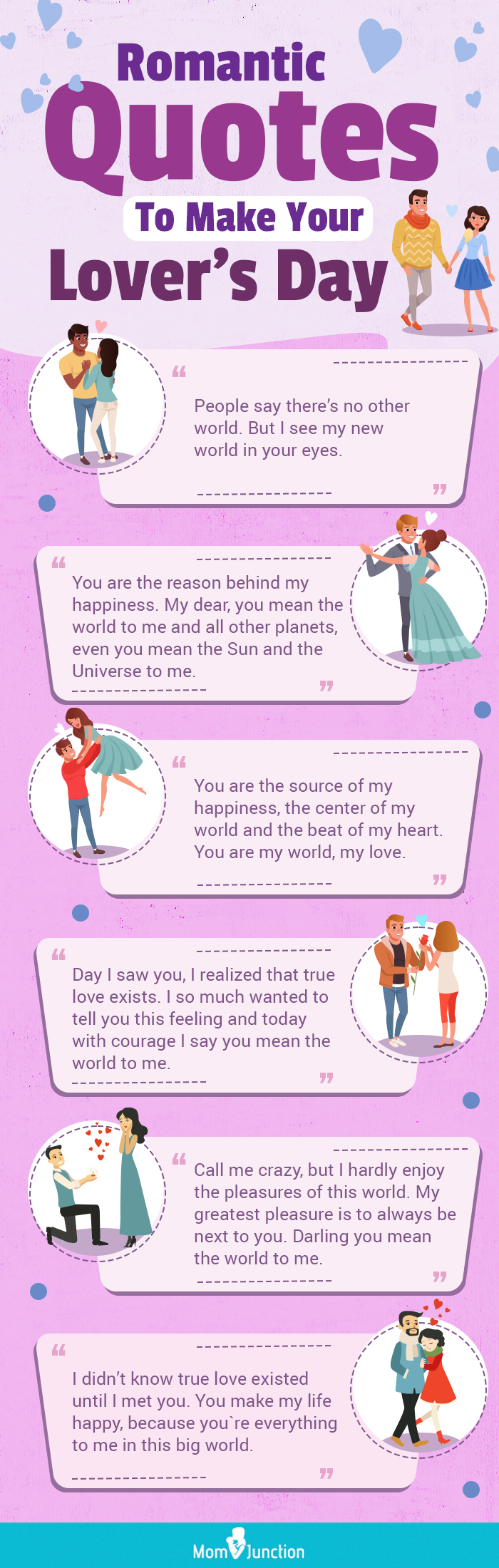 romantic quotes to make your lovers day (infographic)