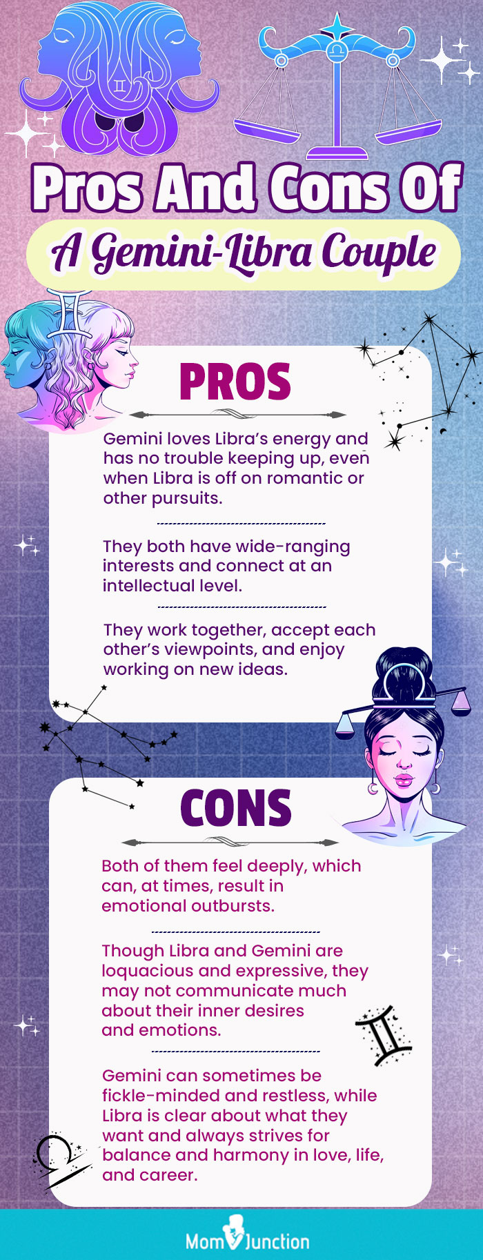 pros and cons of gemini libra (infographic)
