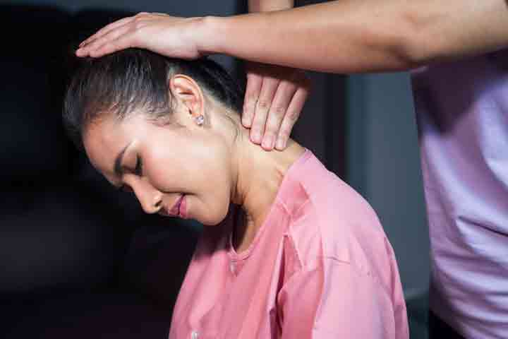 Get a massage for your neck and shoulders.
