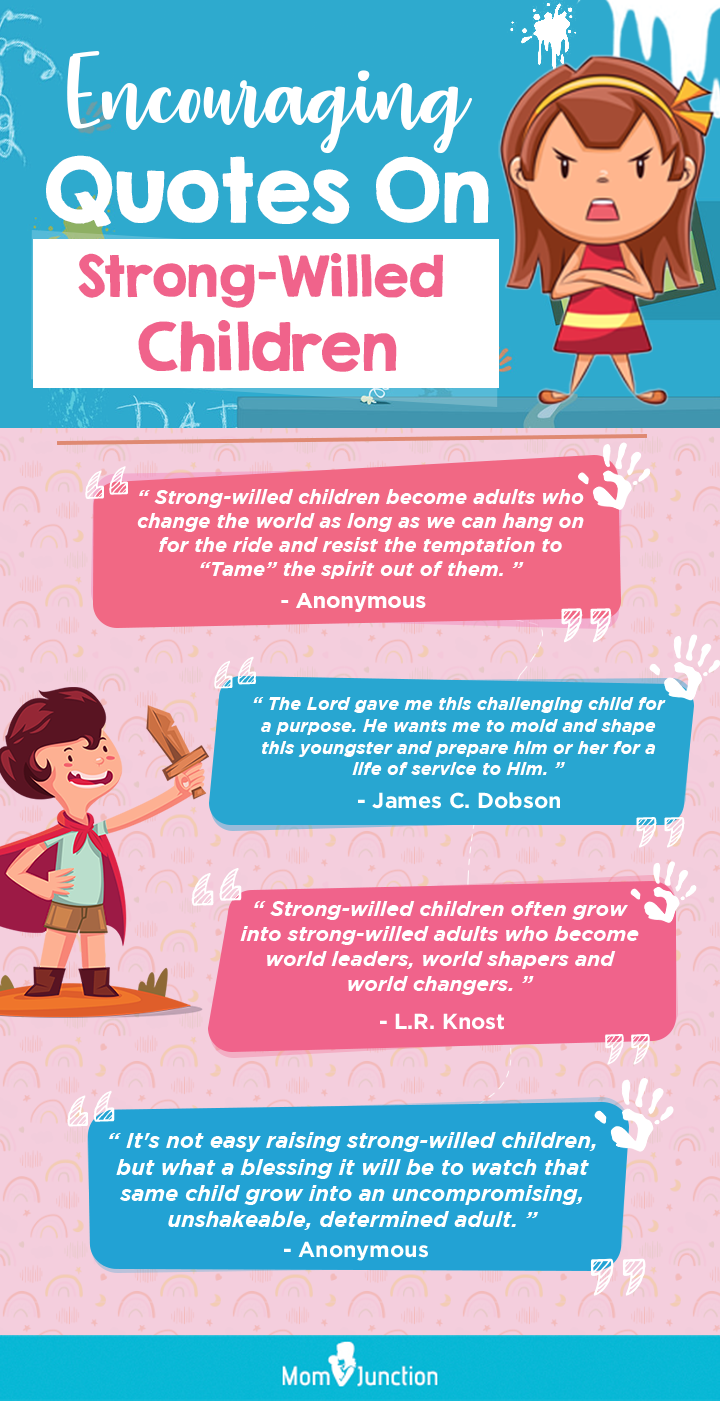 encouraging quotes on strong willed children (infographic)