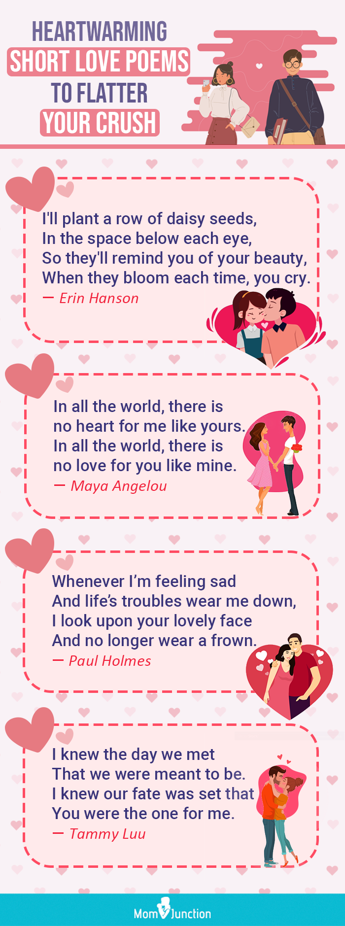 short love poems for crush (infographic)