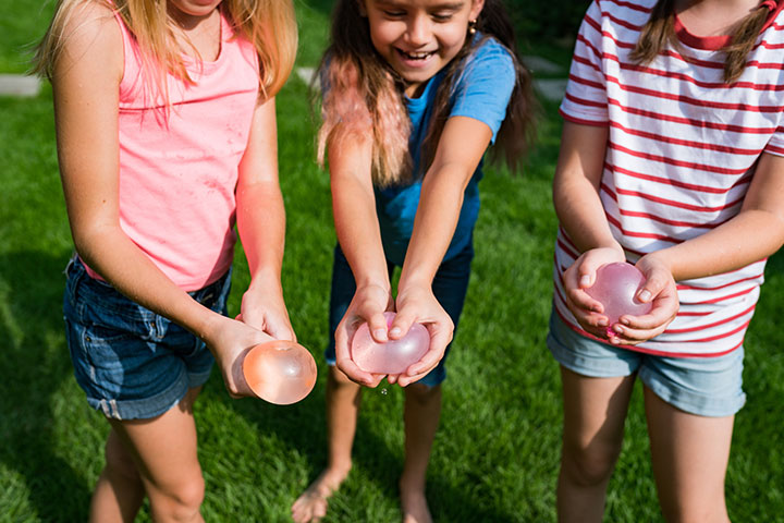 Water balloon parties are budget friendly and lots of fun