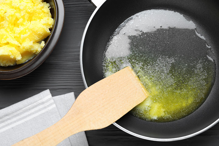 Cook daily vegetables and grains in a teaspoon of ghee