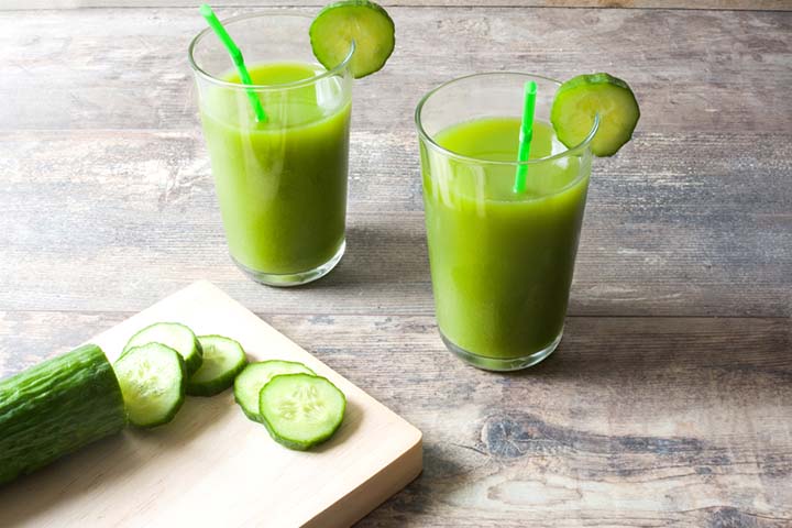 Cucumber juice treats stomach disorders in kids