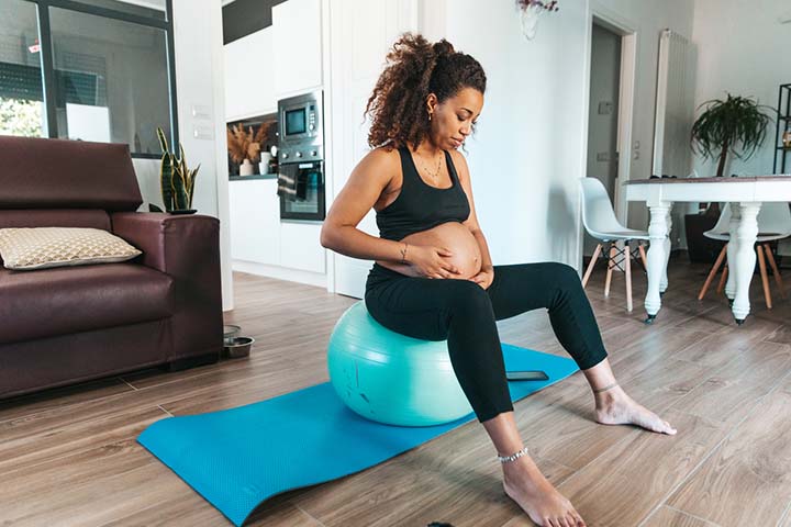 Exercising during pregnancy reduces constipation-induced mucus secretion