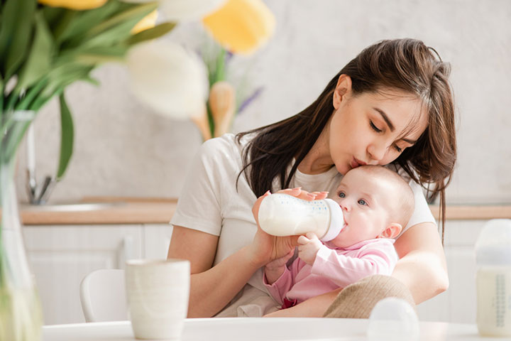 Give formula milk to your baby during your treatment