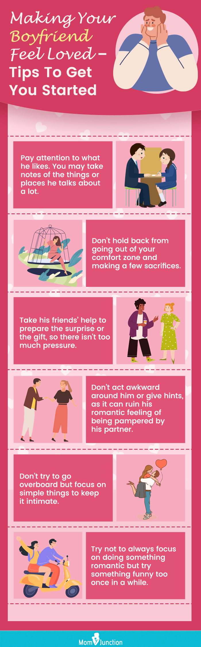 making your boyfriend feel loved (infographic)