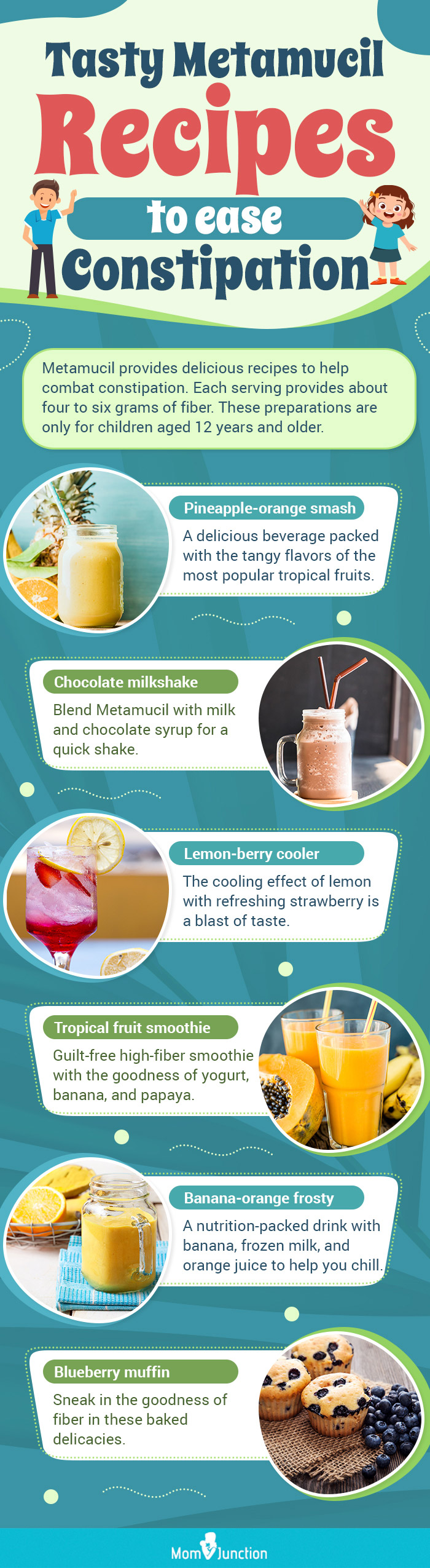 metamucil recipes to ease constipation in a tasty way (infographic)