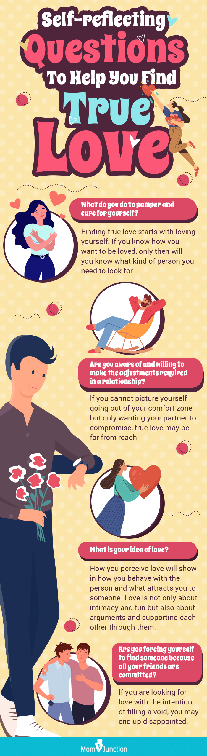 self reflecting questions to help you find true love (infographic)