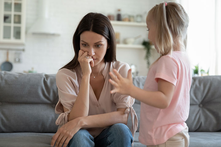 Silent treatment makes the child feel guilty even when they are not wrong.