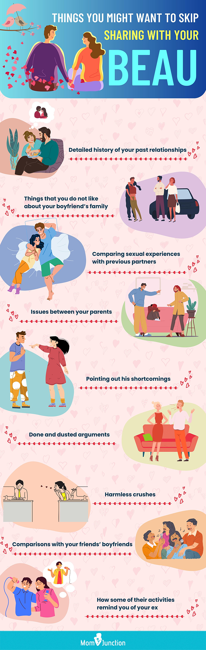 things you might want to skip sharing with your beau (infographic)