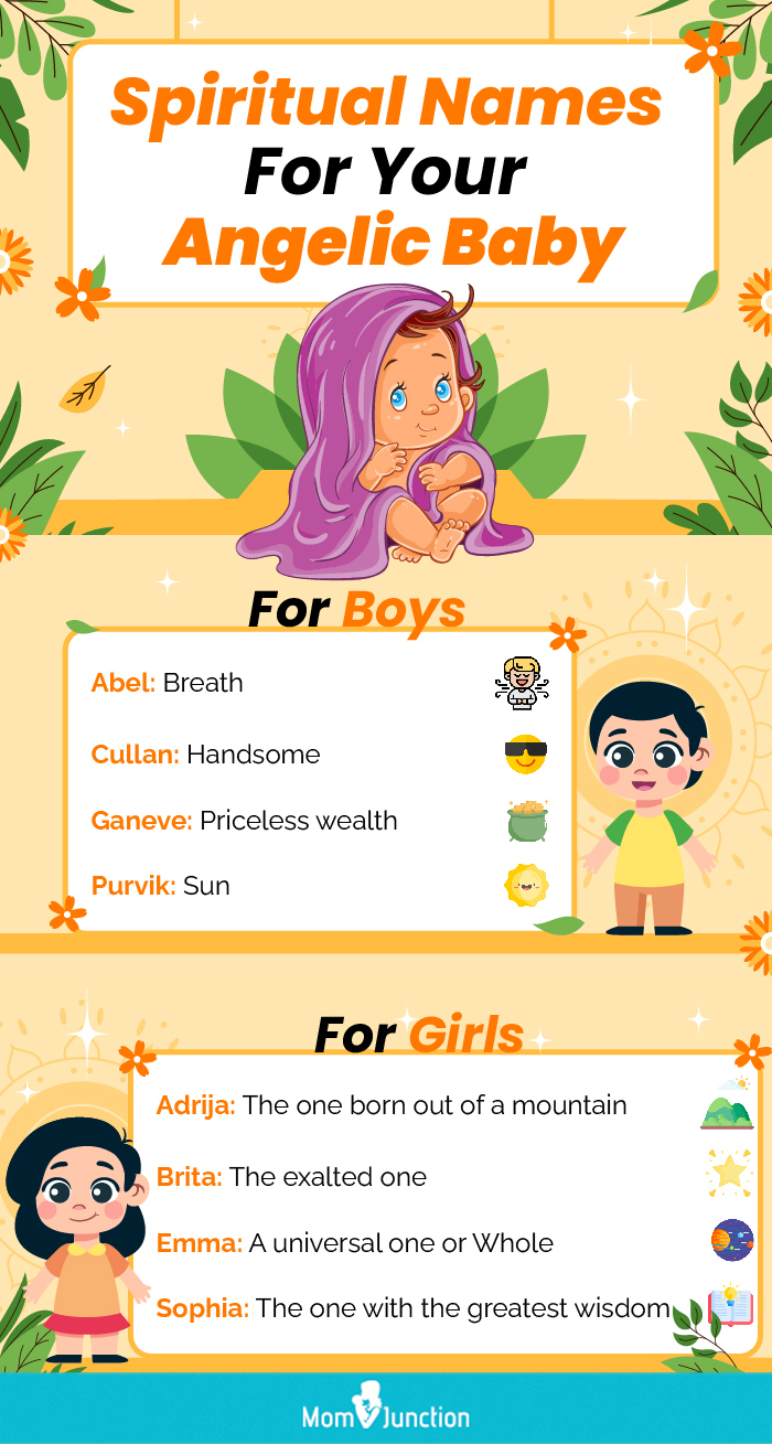 spiritual names for your angelic baby (infographic)