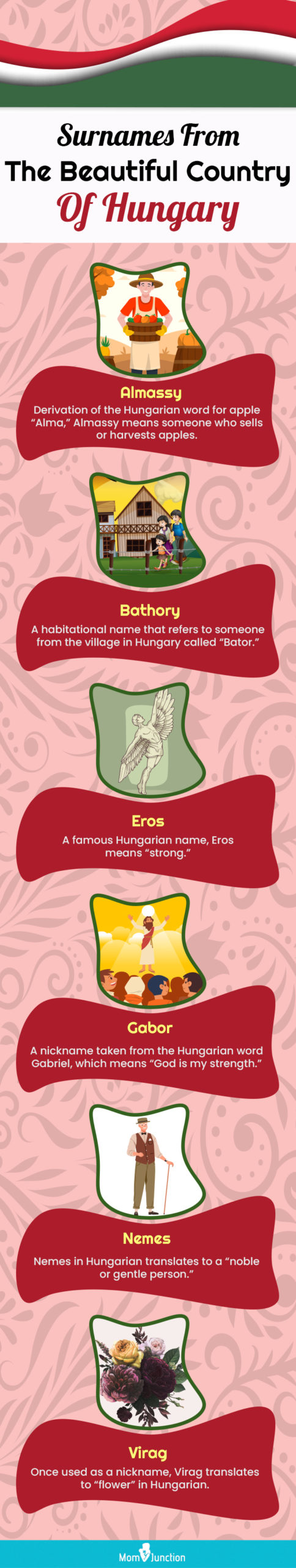 surnames from the beautiful country of hungary (infographic)