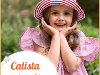 Calista, means most beautiful, chalice, or fairest.