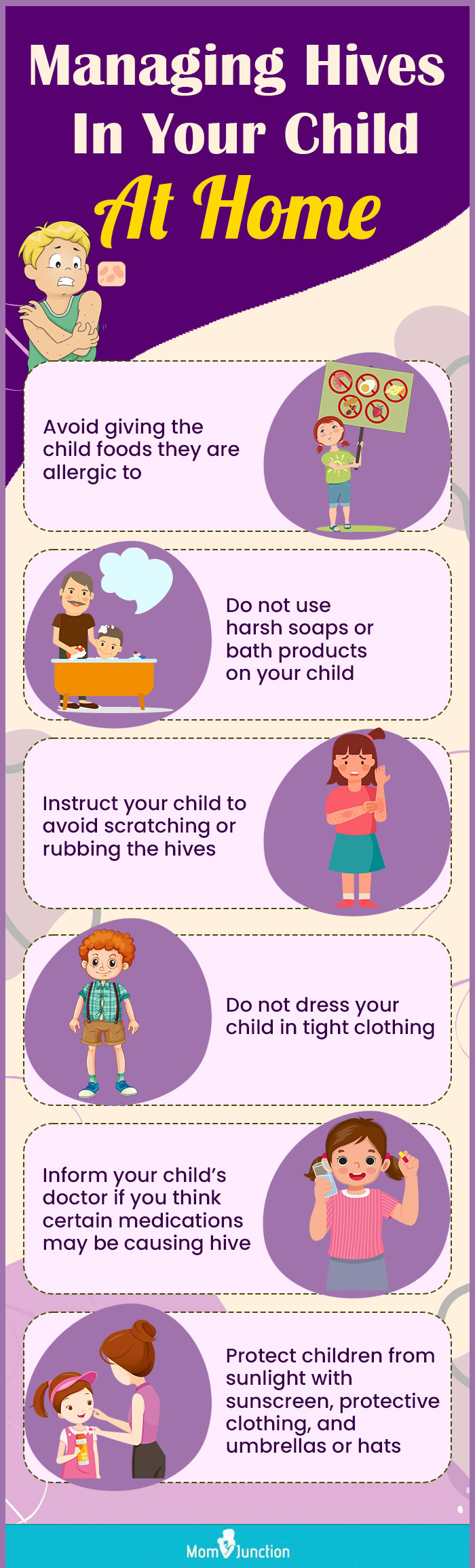 managing-hives-in-your-child-at-home (infographic)