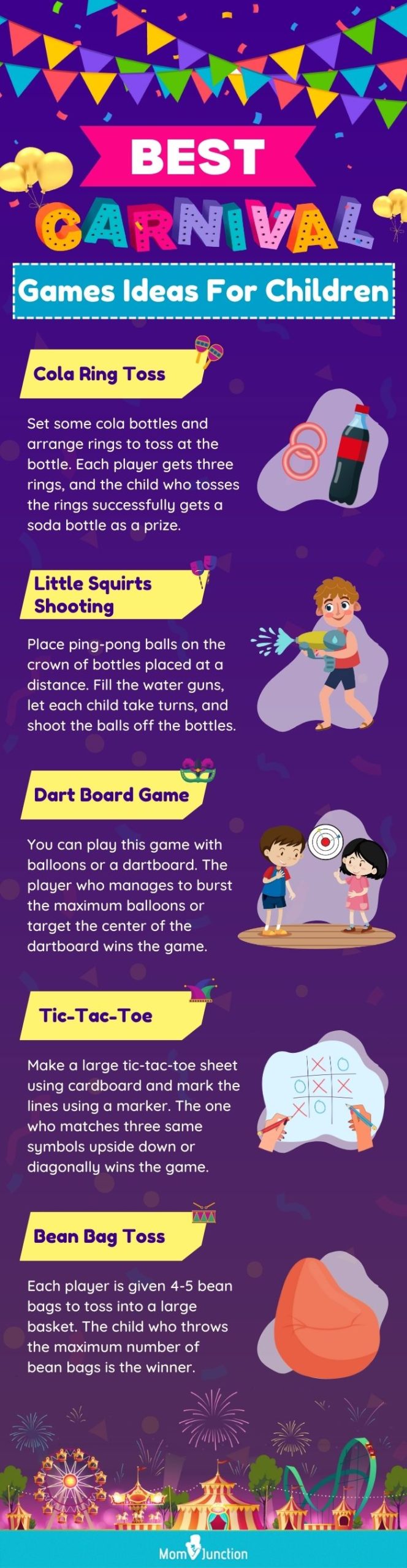 best carnival games ideas for children (infographic)