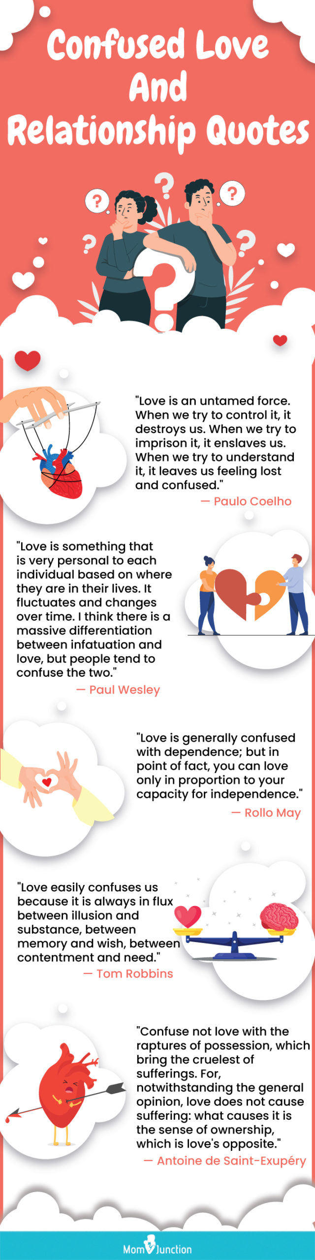confused love and relationship quotes (infographic)