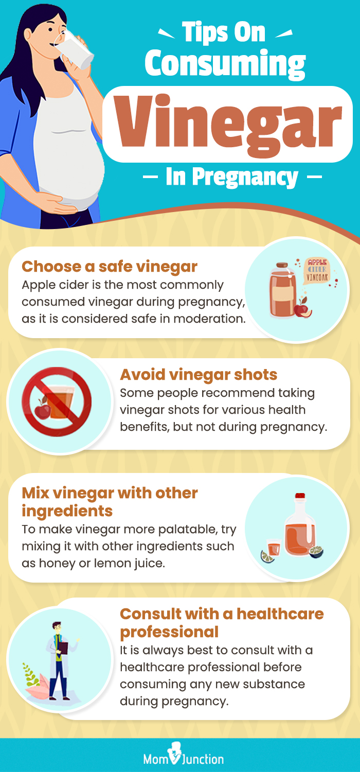 tips on consuming vinegar in pregnancy (infographic)