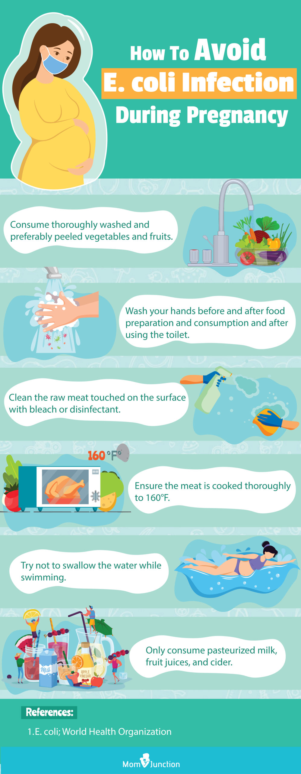 how to avoid ecoli infection during pregnancy (infographic)