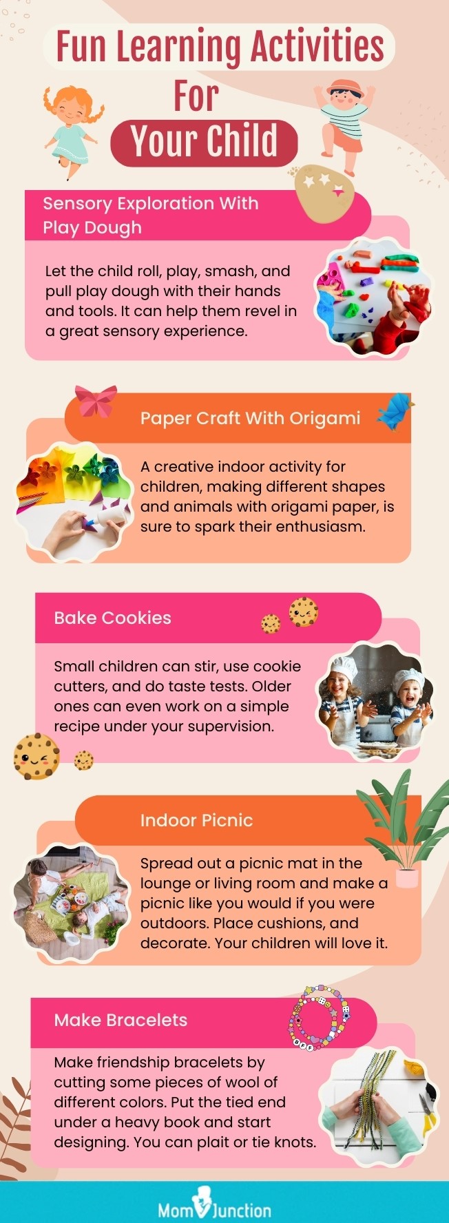 fun learning activities for your child (infographic)