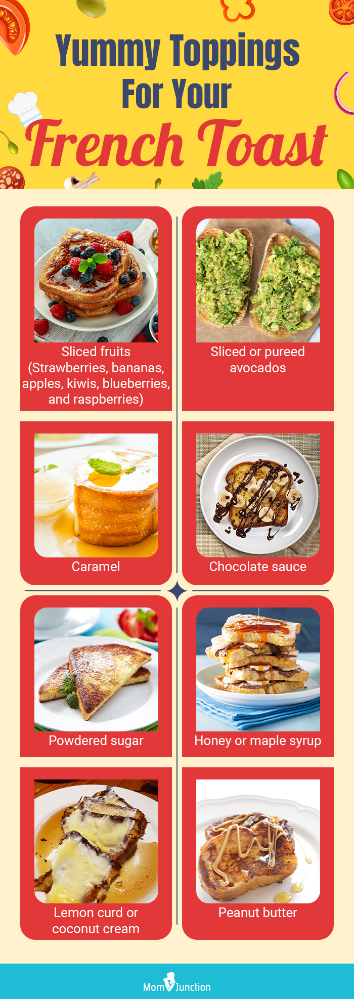 yummy toppings for your french toast (infographic)