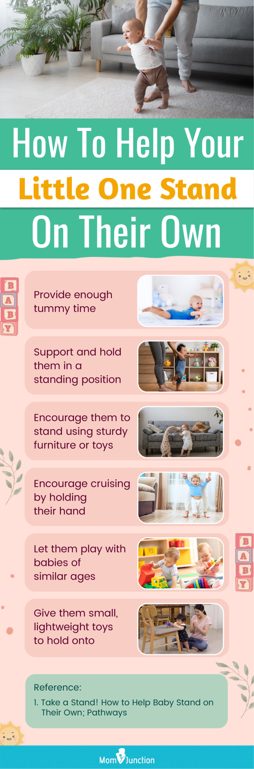 how to help your little one stand on their own (infographic)