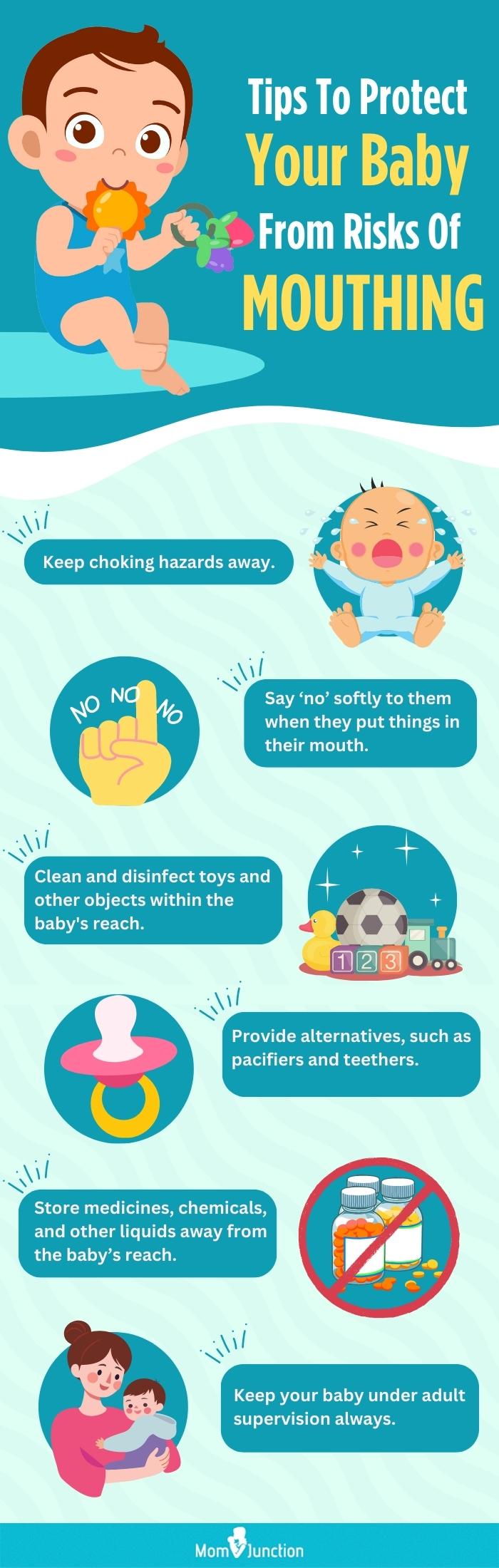 tips to protect your baby from risks of mouthing (infographic)