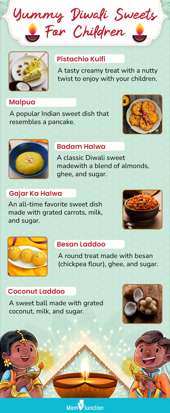 yummy diwali sweet recipes that your children will surely love (infographic)