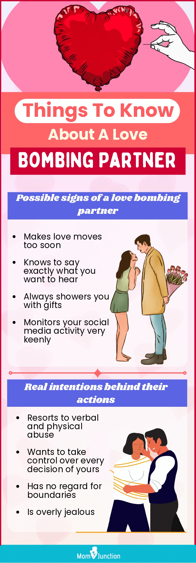 things to know about a love bombing partner (infographic)
