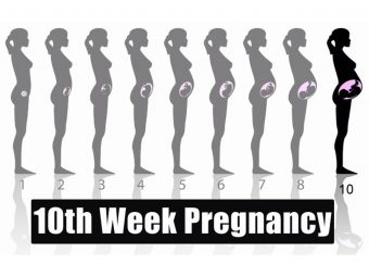 第十周妊娠症状，婴儿发育，提示和身体变化