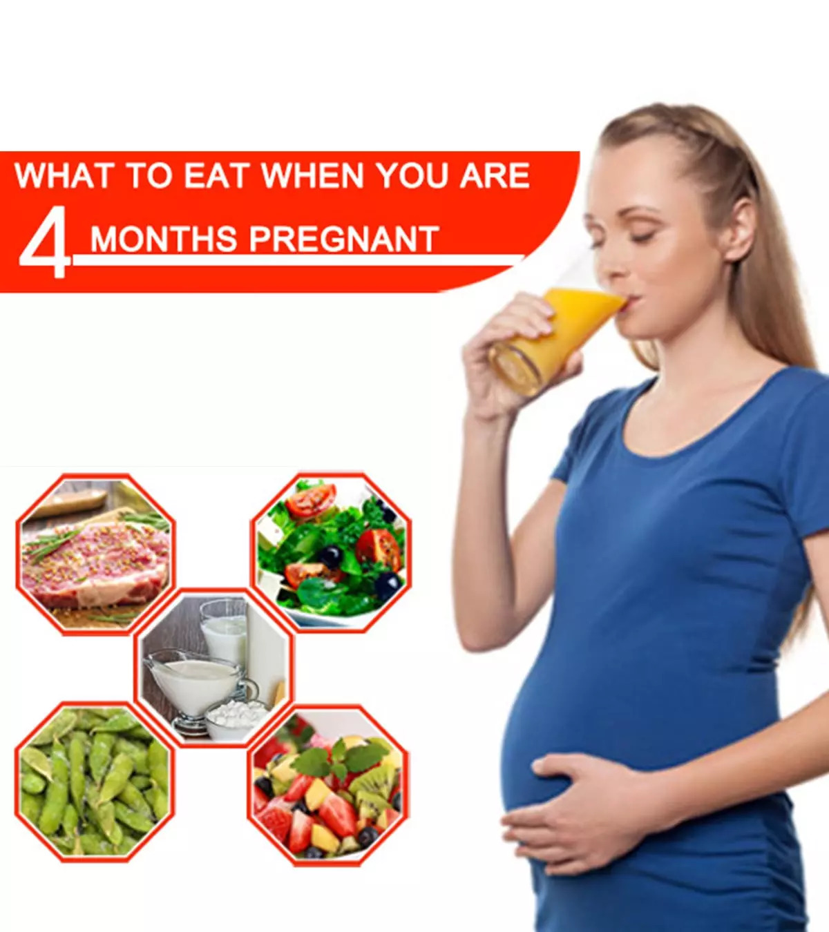 怀孕第四个月的饮食-哪些食物应该吃和避免?