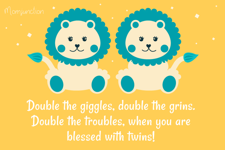 双胞胎的婴儿派对报价