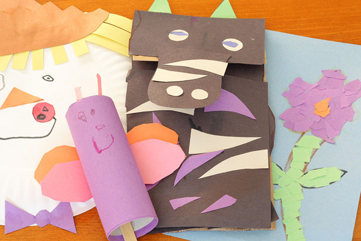 Paper bag puppet crafts for kids