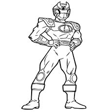 Power Rangers Jungle Fury coloring page