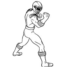Power Rangers Ready to Fight coloring page