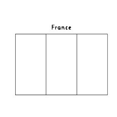 法国国旗涂色页