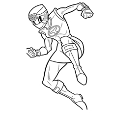 Ranger Pinkis Jumping coloring page