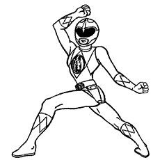 The Pink Ranger Power Rangers coloring page