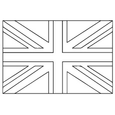 英国国旗着色页