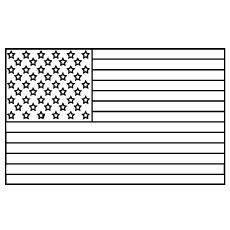 美国国旗涂色页