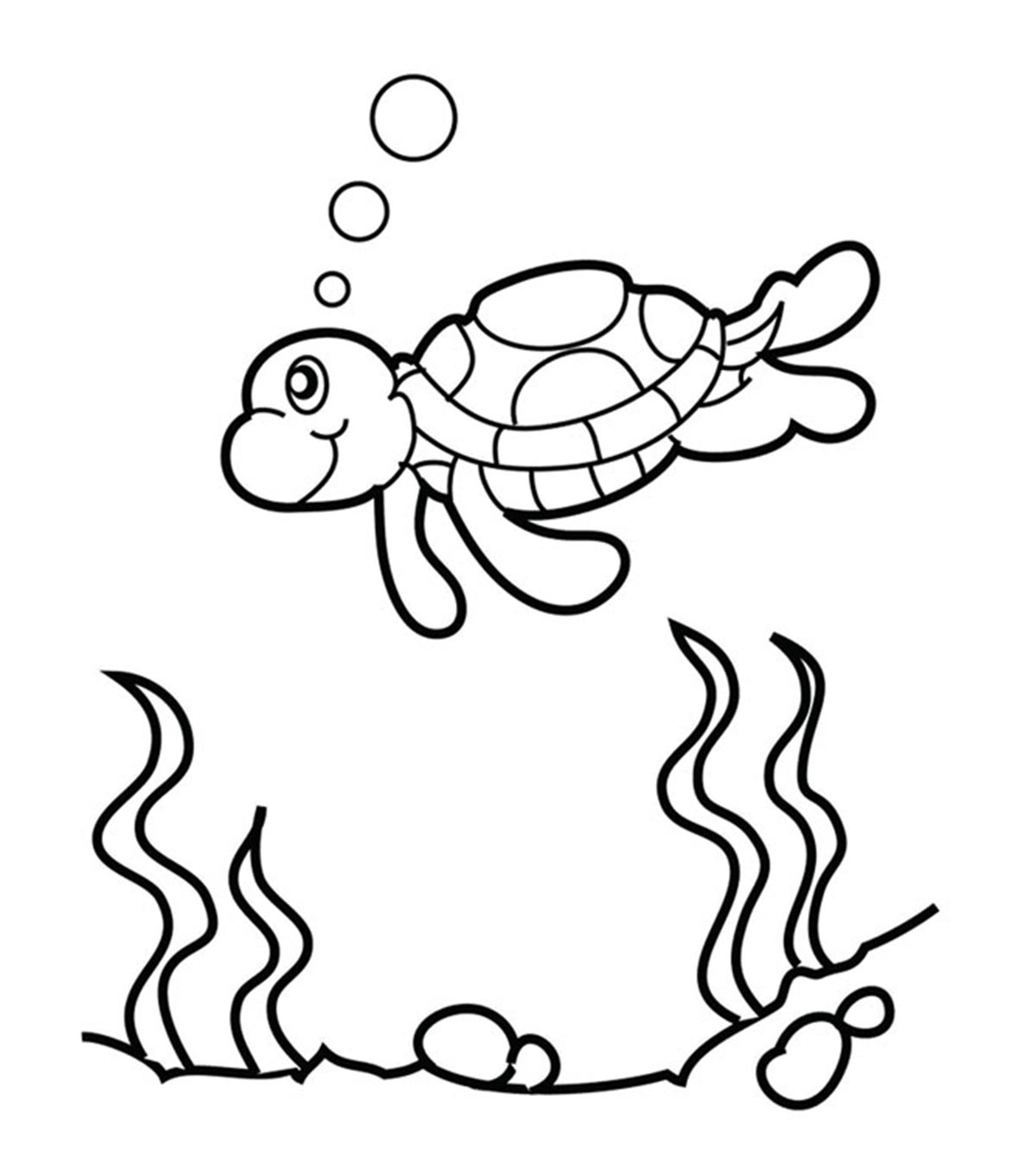 10张可爱的海龟涂色页，你的孩子会喜欢的万博体育手机官方网站登录
