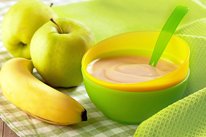 Apple and banana puree recipe for babies