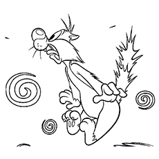 Wild Hare Bugs Bunny Coloring Page