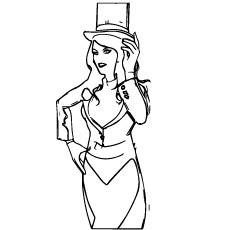 Character named Zatanna Coloring Pages