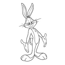 Smiling Bugs Bunny Coloring Pages