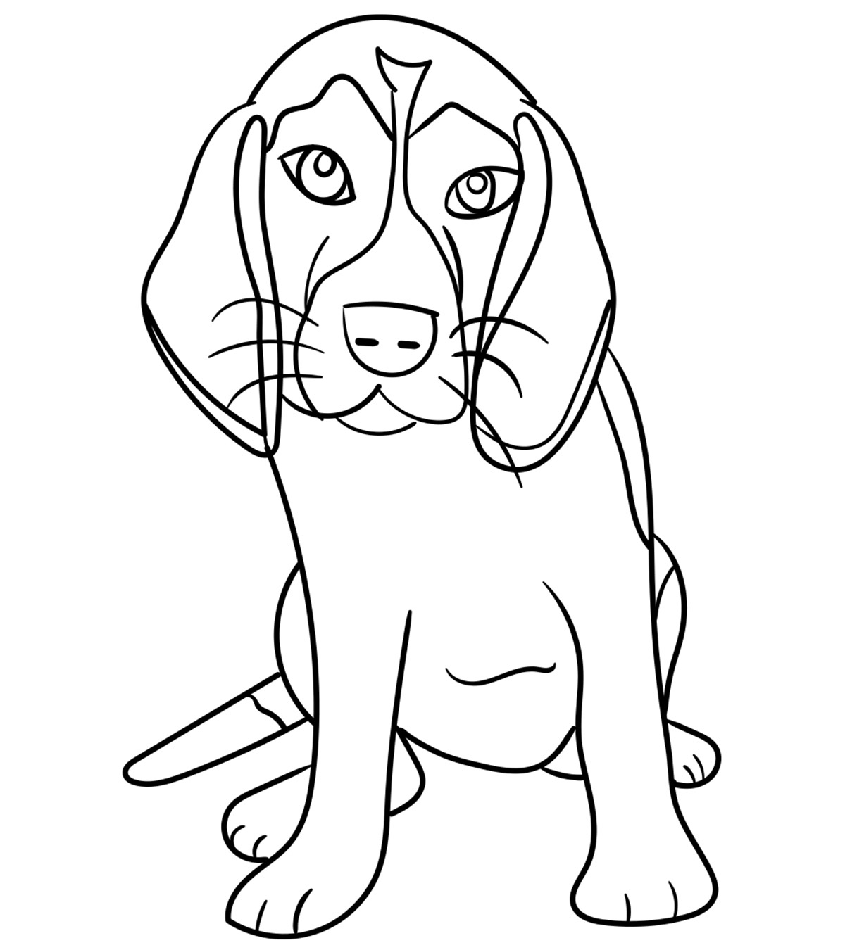 25 Cute & Funny Dog Coloring Pages Your Toddler Will Love To Color