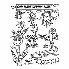 上帝创造了春天的彩页