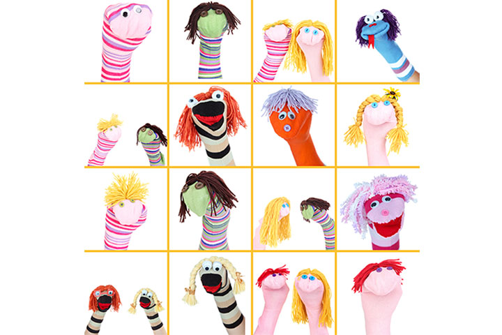 Sock puppets craft for kids